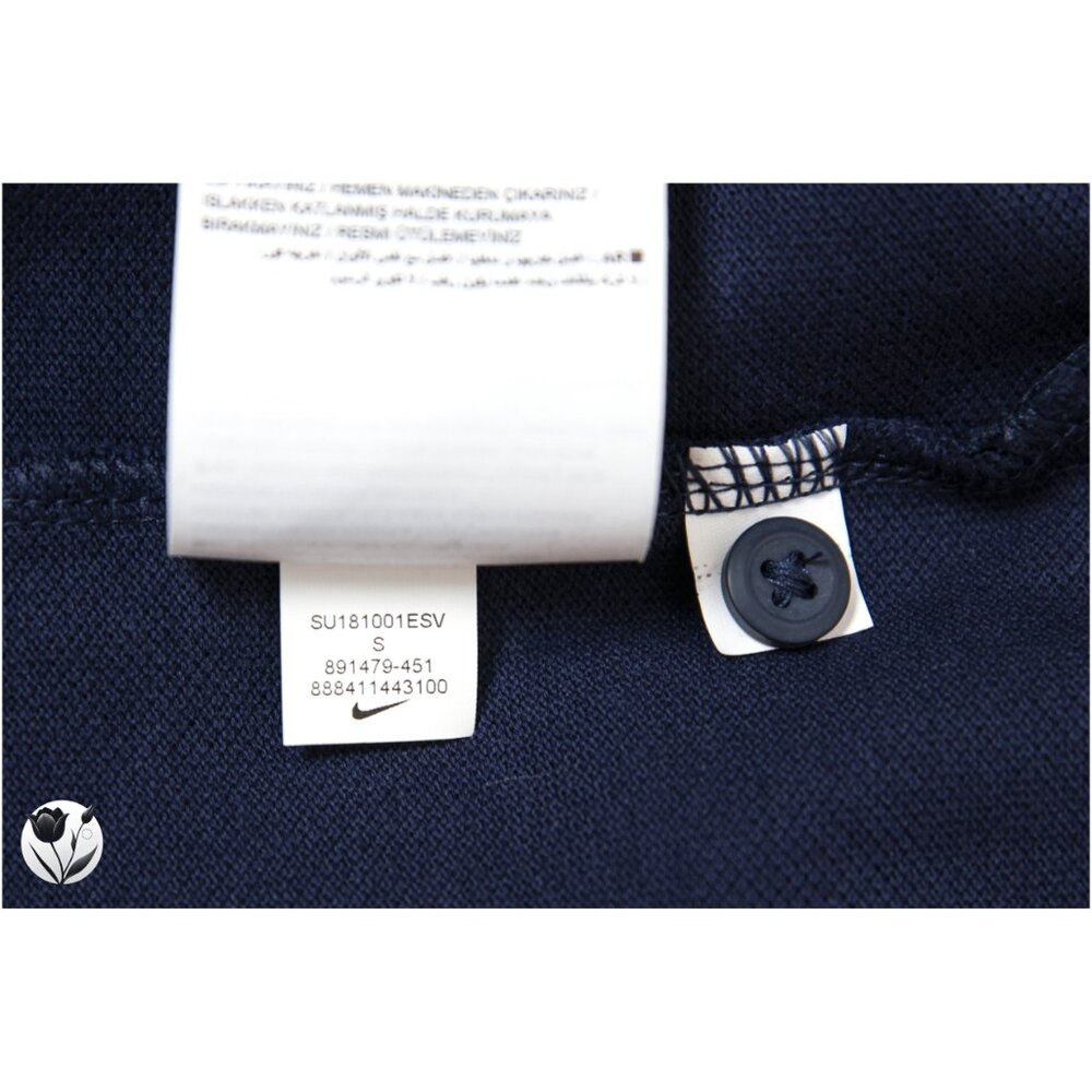 Men’s NWT Nike Polo S France National Team FFF Shirt Navy Blue Soccer World Cup - Picture 11 of 14